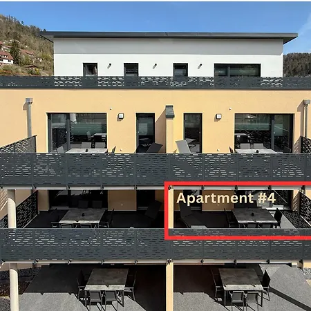 Appartamento #4 Jsliving Comfort - Privater Balkon Bad Kueche Smarttv Wlan Kostenlose Parkplaetze Horb am Neckar