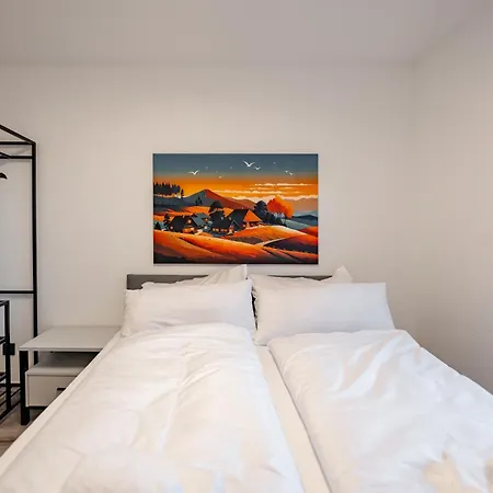 Appartamento #4 Jsliving Comfort - Privater Balkon Bad Kueche Smarttv Wlan Kostenlose Parkplaetze